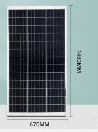DSBsolar 2V 150W Single Crystal Photovoltaic Panel Solar Power Panel Photovoltaic Module Can Be Charged 12V Battery