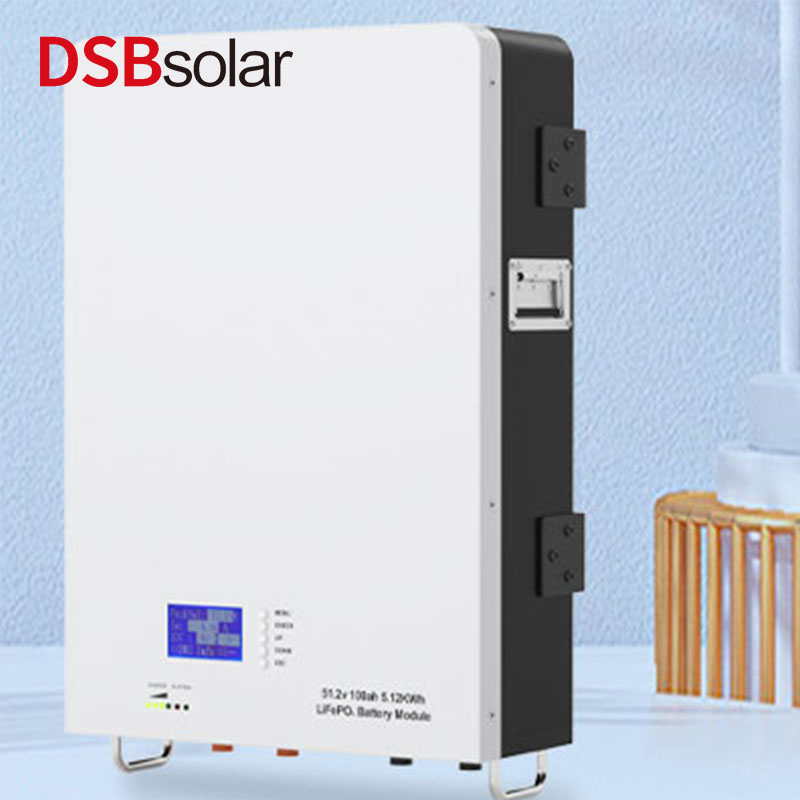 DSBsolar 48V100Ah Home Energy Storage Battery Lithium Iron Phosphate 4.8Kwh Lithium Battery Wall Mounted Solar Cell