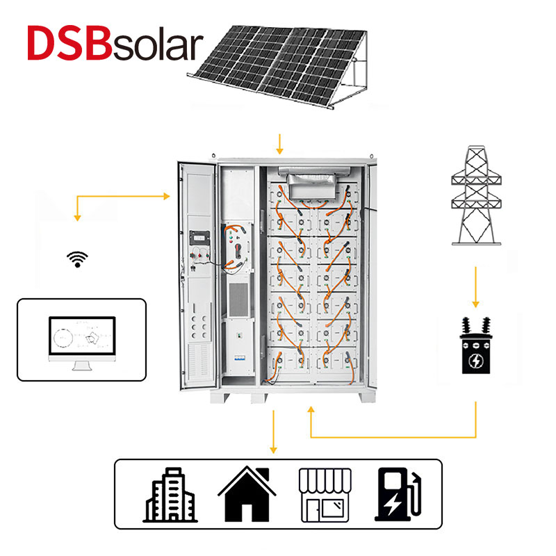 DSBsolar The Liquid-Cooled Distributed Energy Storage Converged Cabinet Meets The Peak Reduction Of 100Kwh Battery Energy Storage Space