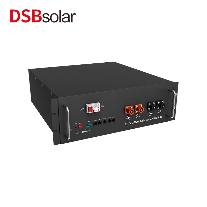DSBsolar Rack-Mounted Lithium Iron Phosphate Battery 51.2V 200Ah Household Photovoltaic Energy Storage System 10 Kwh