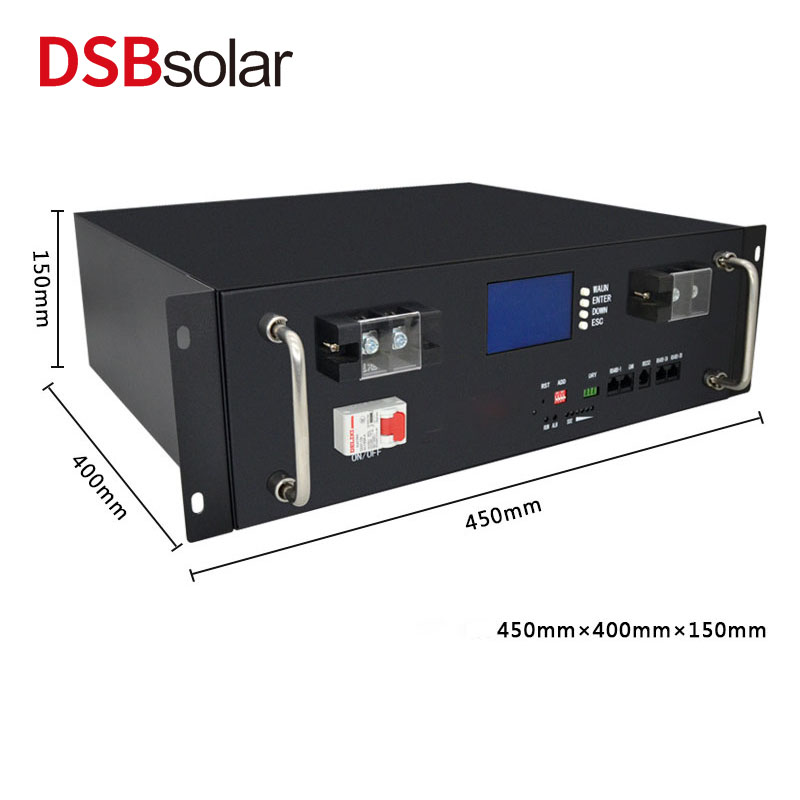 DSBsolar 51.2V100Ah Rack Mounted Energy Storage Battery Pv Power Generation System Pv Power Station Lithium Iron Phosphate Battery Bms