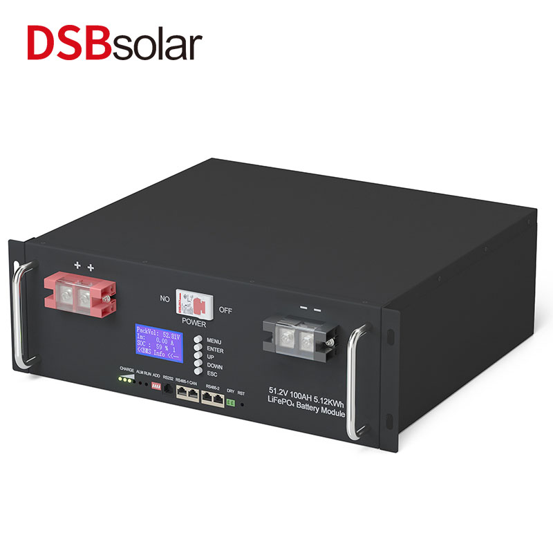 DSBsolar Direct Supply 48V100A Lithium Iron Phosphate Energy Storage Battery Solar Powered Photovoltaic Rack-Type Home Energy Storage System