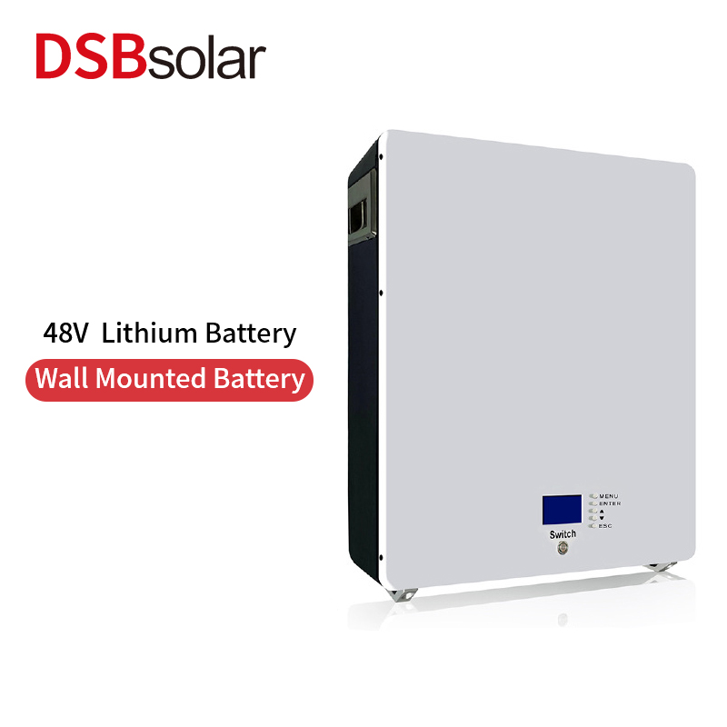 DSBsolar 51.2V48V100Ah200Ah Wall-Mounted Solar Home Energy Storage Lithium Iron Phosphate Battery Emergency Power Supply