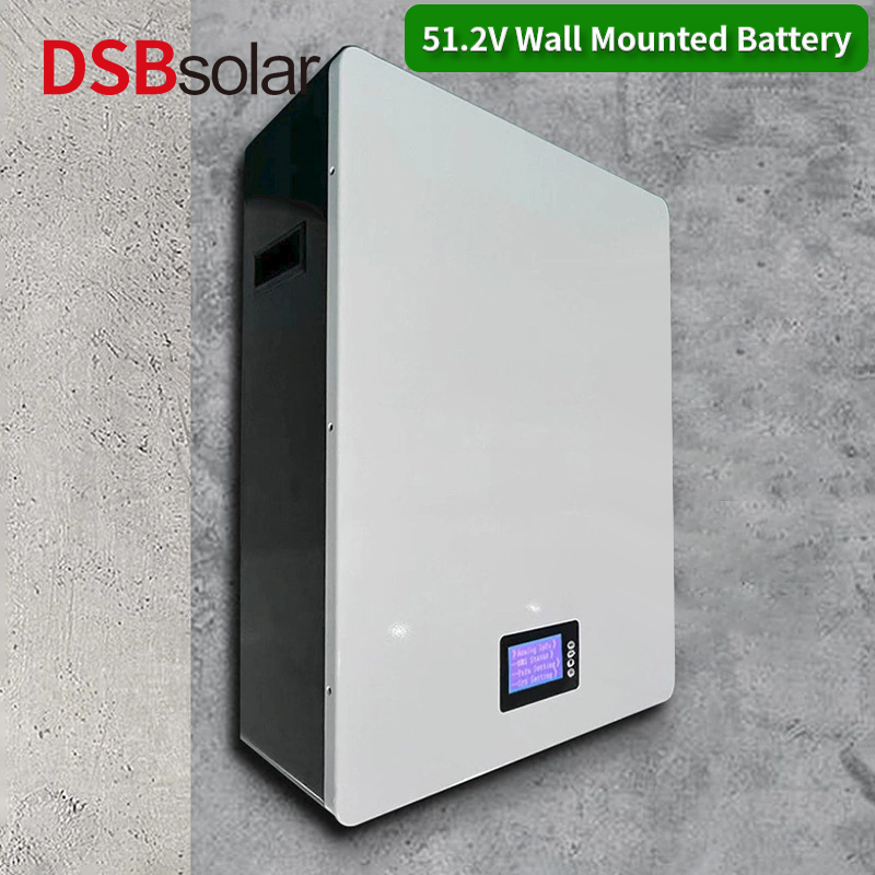 DSBsolar 51.2V48V100Ah200Ah Wall-Mounted Solar Home Energy Storage Lithium Iron Phosphate Battery Emergency Power Supply
