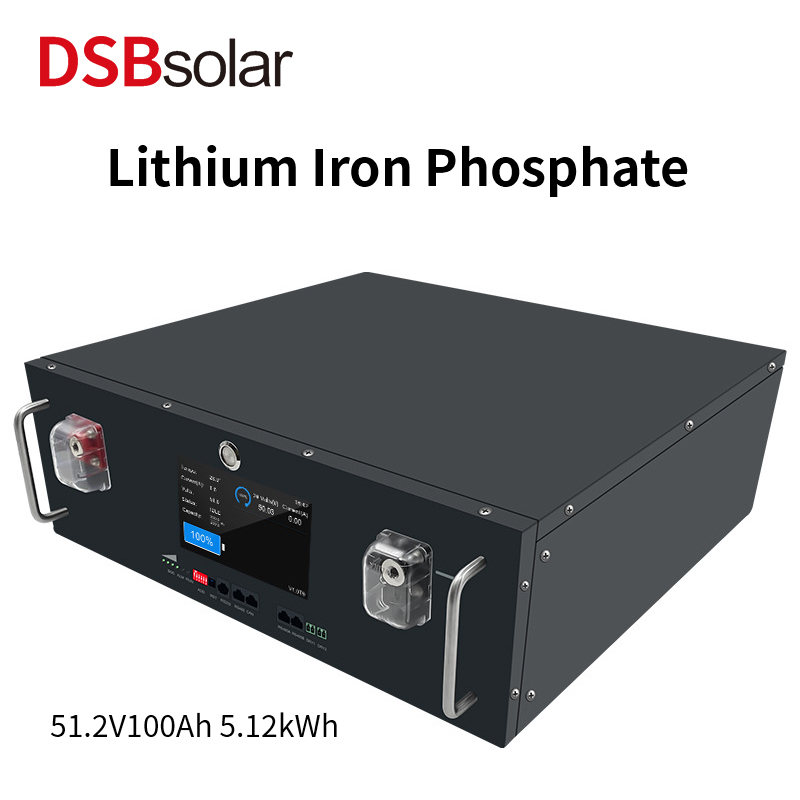 DSBsolar Rackmount Touch Energy Storage System 48V51.2V100Ah Lithium Iron Phosphate Battery Industrial Ups Uninterruptible Power Supply