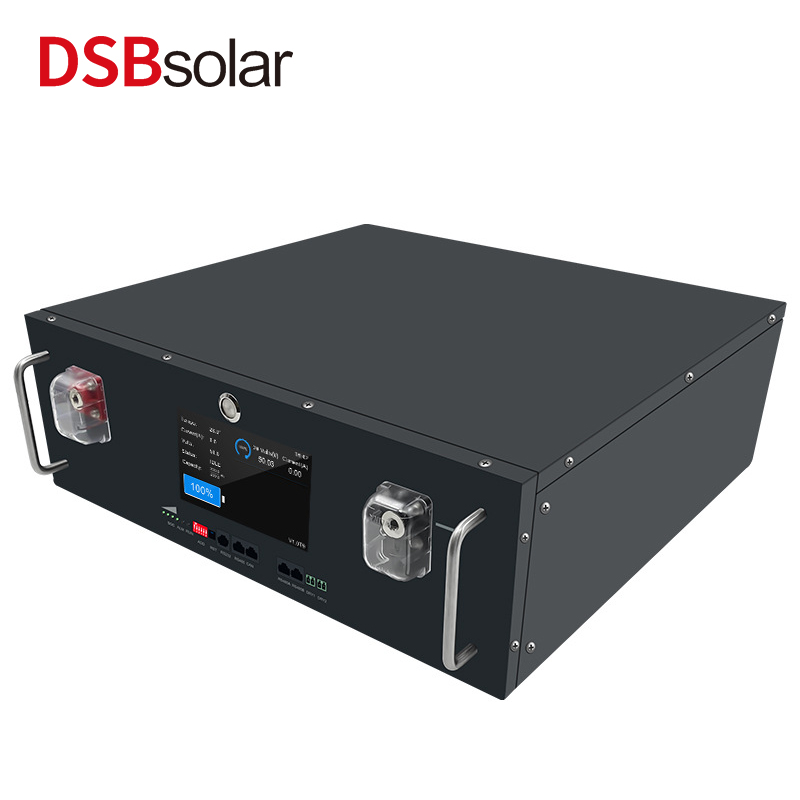 DSBsolar Rackmount Touch Energy Storage System 48V51.2V100Ah Lithium Iron Phosphate Battery Industrial Ups Uninterruptible Power Supply