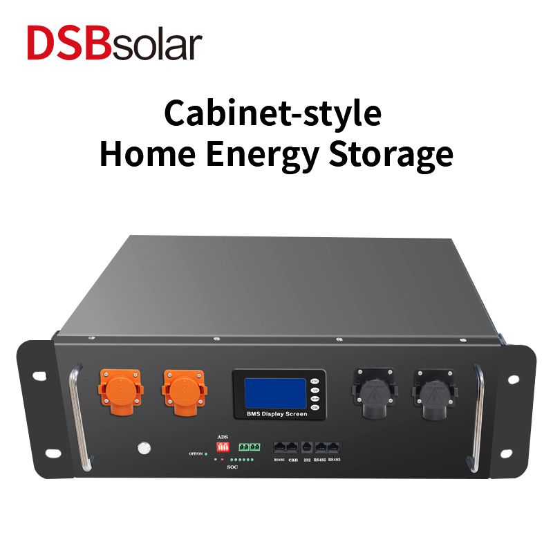 DSBsolar 48V51.2V100Ah200Ah Lithium Iron Phosphate Rack Solar Photovoltaic Energy Storage Large Capacity Lithium Battery