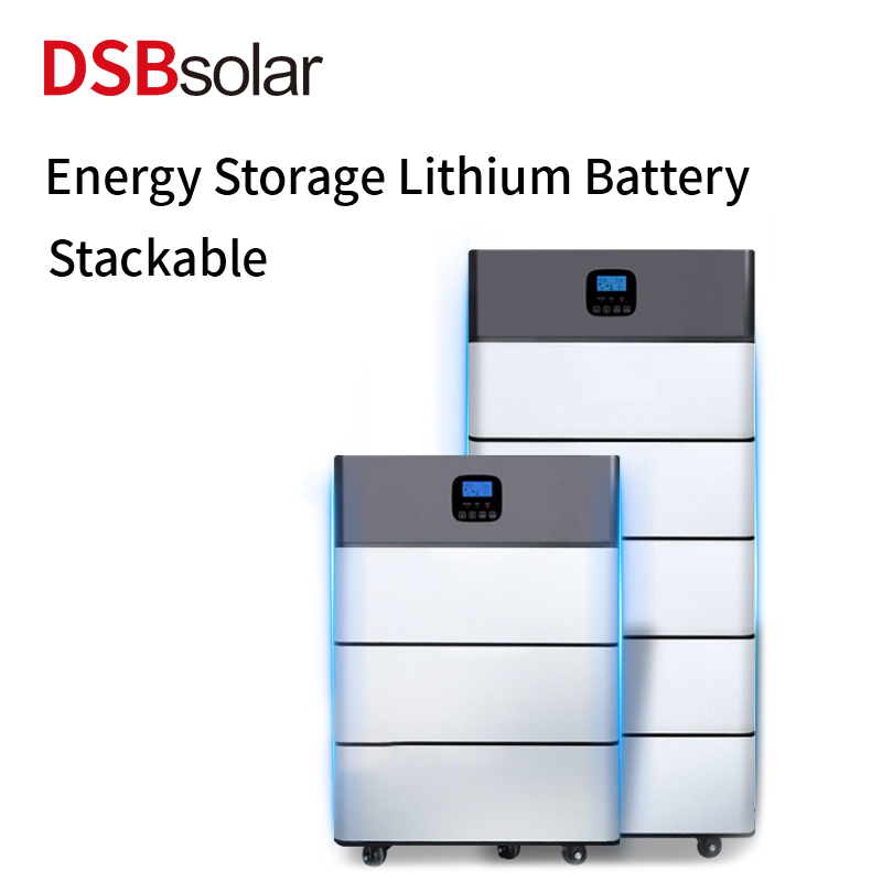 DSBsolar Stacked Lithium Energy Storage Battery Home Lithium Iron Phosphate Battery Pack Energy Storage System Can Move Module Power Reverse Control