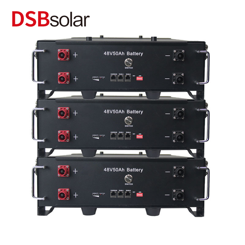 DSBsolar Rack-Mounted 48V50Ah Home Energy Storage Lithium Iron Phosphate Battery Photovoltaic Power Supply 2.4Kwh Solar Backup