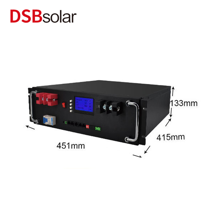 DSBsolar 51.2V100Ah Rackmount Energy Storage System Lithium Iron Phosphate Battery Solar Photovoltaic Communication Base Station Battery Pack