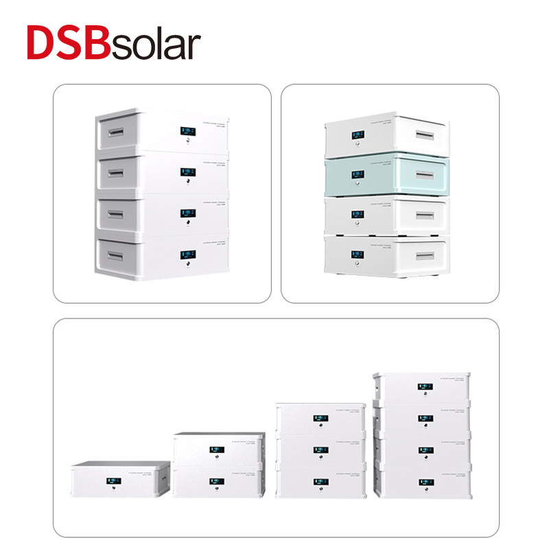 DSBsolar 5Kwh Stacked Home Energy Storage Photovoltaic Power Generation System Lithium Iron Phosphate Energy Storage Power Supply