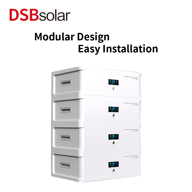 DSBsolar 5Kwh Stacked Home Energy Storage Photovoltaic Power Generation System Lithium Iron Phosphate Energy Storage Power Supply