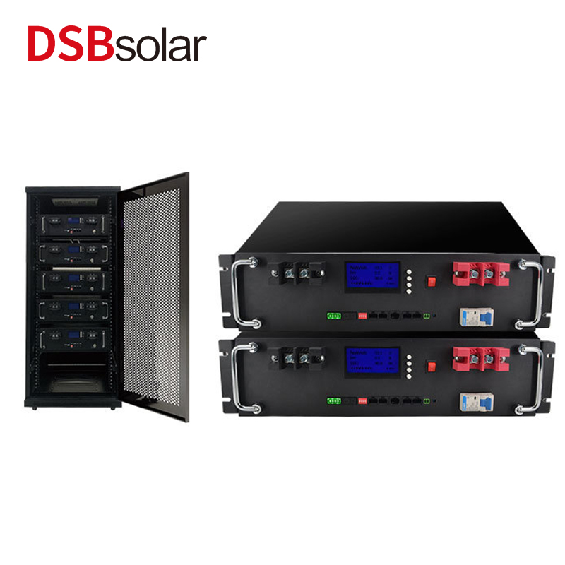 DSBsolar 51.2V100Ah Rackmount Energy Storage System Lithium Iron Phosphate Battery Solar Photovoltaic Communication Base Station Battery Pack