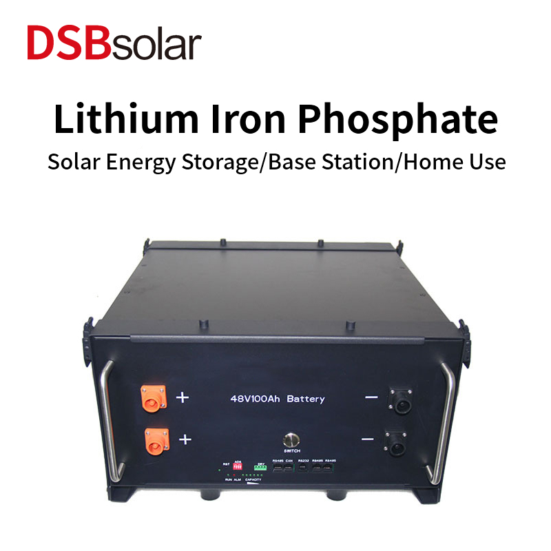DSBsolar Rack-Mounted 48V50Ah Home Energy Storage Lithium Iron Phosphate Battery Photovoltaic Power Supply 2.4Kwh Solar Backup