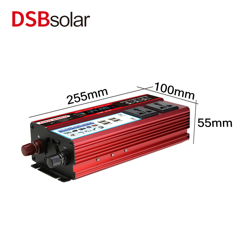 DSBsolar 2000W Inverter Car Inverter Solar Pv Inverter Power Converter With 4 Usb Fast Charge