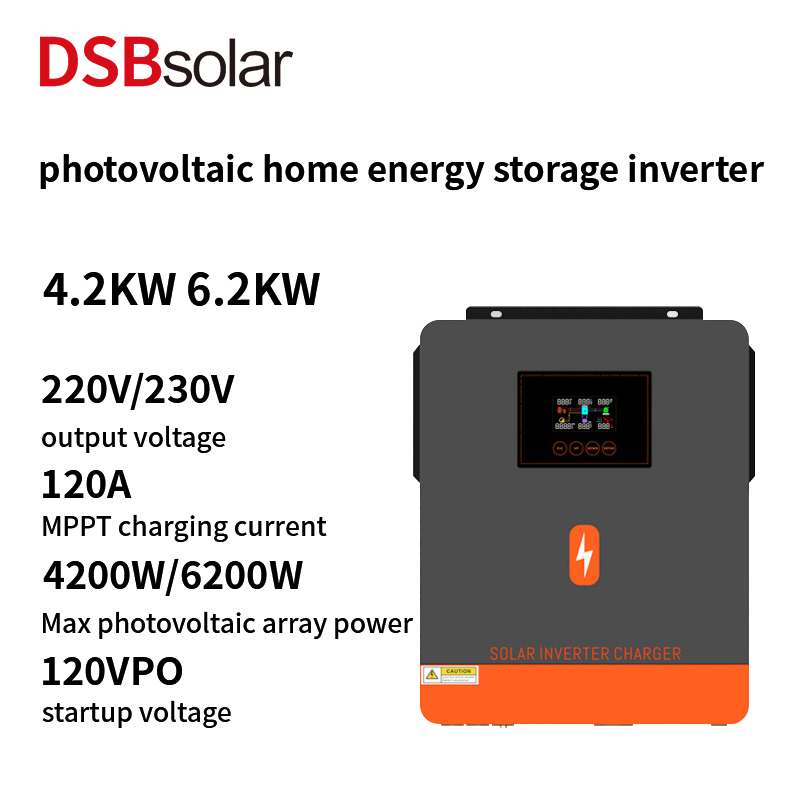 DSBsolar 4200W6200W Hybrid Solar Off-Grid Inverter Pure Sine Wave Photovoltaic Home Energy Storage Inverter
