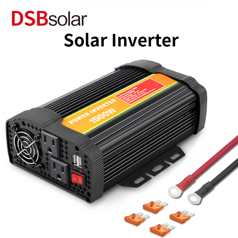 DSBsolar 1500W Solar Inverter Photovoltaic Power Generation System 12V24V DC AC Emergency Inverter