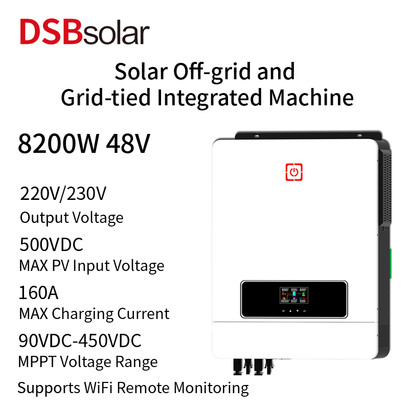 DSBsolar 8200W 48V Off-Grid/Grid-Connected Solar Inverter Dual Pv And Output Pure Sine Wave