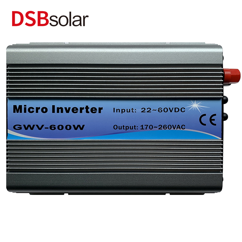 DSBsolar 110V220V600W Solar Inverter Grid-Connected Inverter Sine Wave Photovoltaic Power Generation Inverter