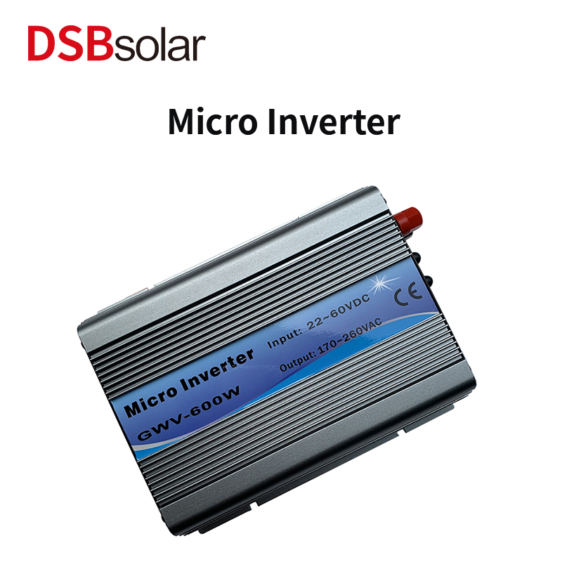 DSBsolar 110V220V600W Solar Inverter Grid-Connected Inverter Sine Wave Photovoltaic Power Generation Inverter