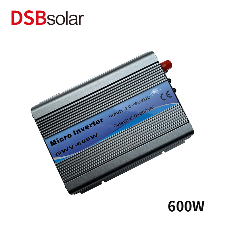 DSBsolar 110V220V600W Solar Inverter Grid-Connected Inverter Sine Wave Photovoltaic Power Generation Inverter