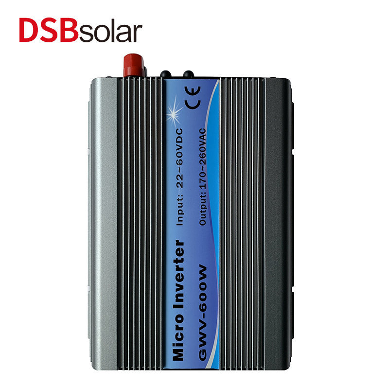 DSBsolar 110V220V600W Solar Inverter Grid-Connected Inverter Sine Wave Photovoltaic Power Generation Inverter