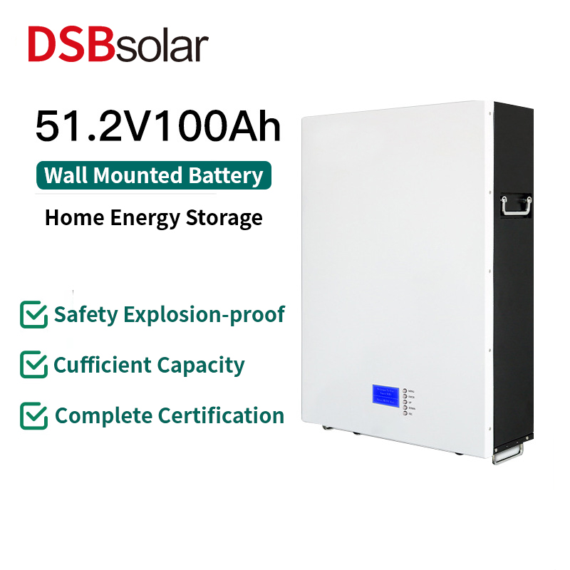 DSBsolar Wall-Mounted Home Battery Energy Storage Systems Lithium Iron Phosphate Battery Emergency Power Supply