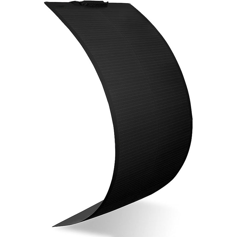 DSBsolar 100W single crystal semi-flexible all-black solar panel ETFE can be bent for outdoor camping RV