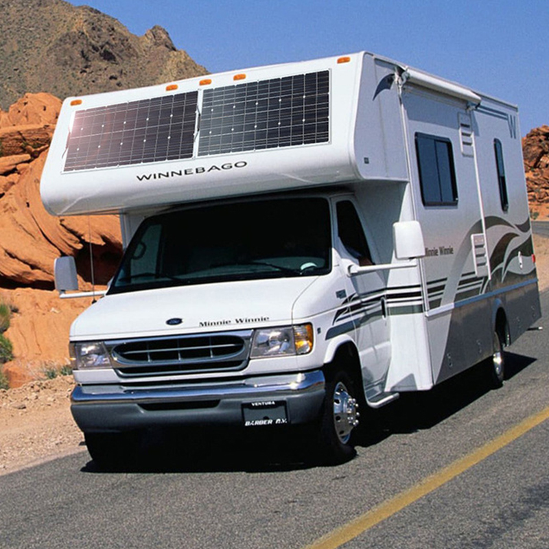 DSBsolar Outdoor flexible single crystal high efficiency RV balcony 100W solar panel