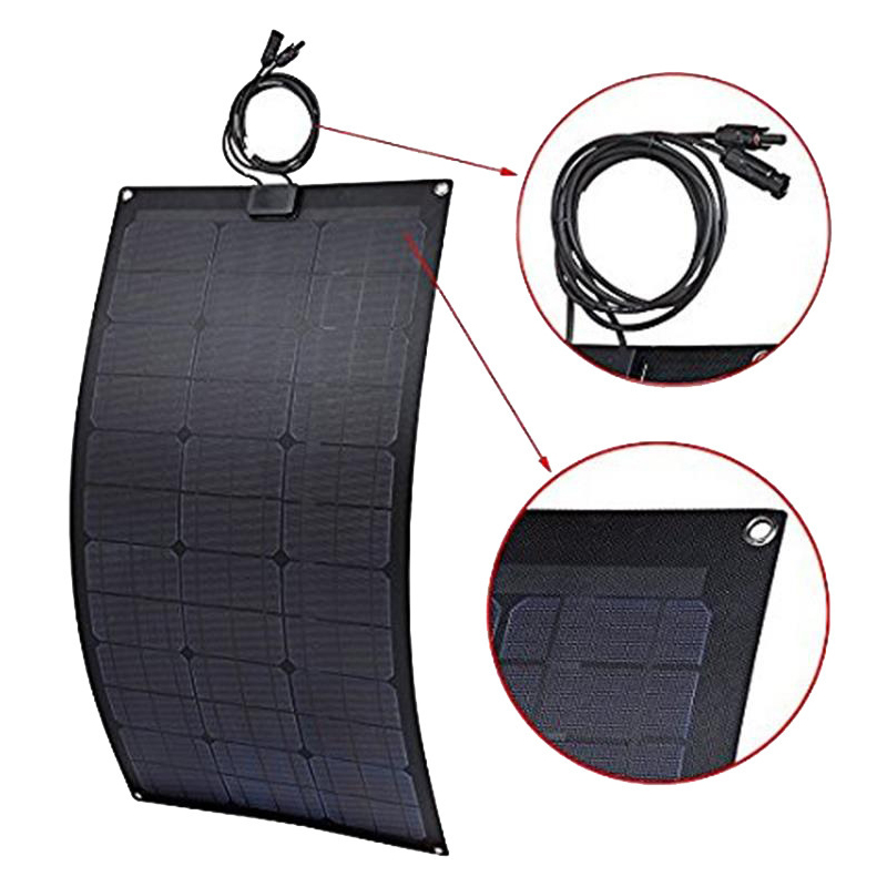 DSBsolar Folding pack type 100W semi-flexible solar photovoltaic panels for motorhomes and yachts