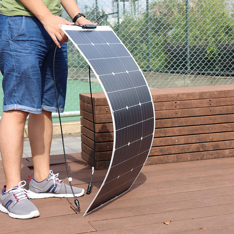 DSBsolar Outdoor flexible single crystal high efficiency RV balcony 100W solar panel